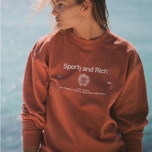 Sporty & Rich Crest Crewneck Small